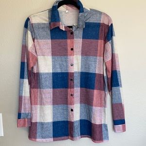 Red and Blue Plaid Shirt
